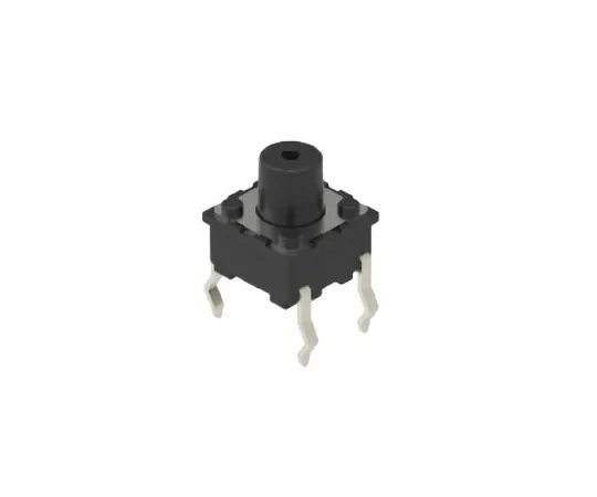 63-5179-40　Black Button Tactile Switch, Single Pole Single Throw (SPST) 50 mA 3.3mm Snap-In　SKQJADA010