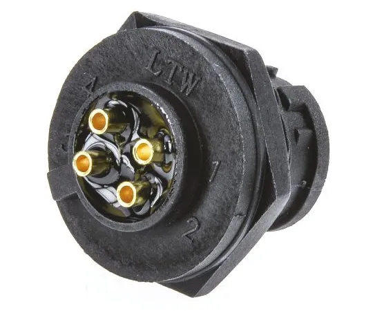 63-5124-72　Amphenol BD Series Panel Mount Connector, 4 contacts Plug　BD-04PMMS-LC7001
