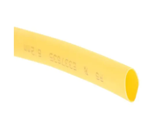 63-4979-21　RS Pro Yellow No Heat Shrink Tubing 6mm Sleeve Dia. x 7m Length 3:1 Ratio　700-4478