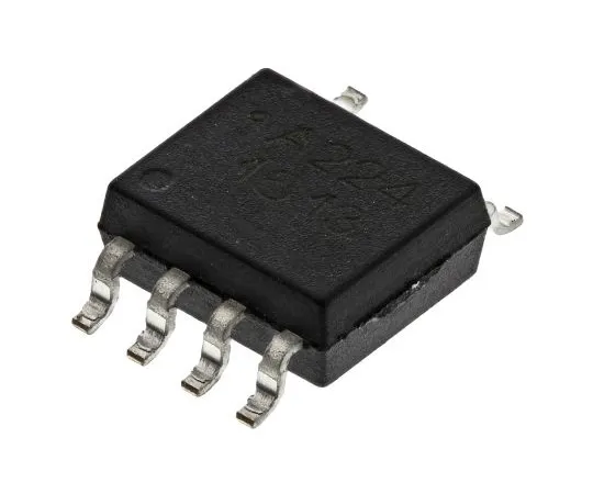 63-4972-39　Broadcom, ACPL-224-500E AC Input Transistor Output Dual Optocoupler, Surface Mount, 8-Pin SOIC　ACPL-224-500E