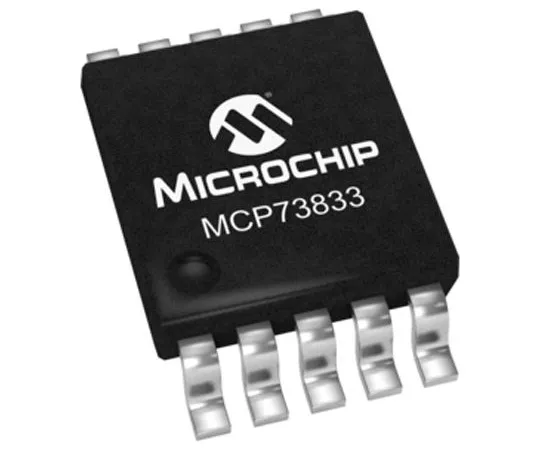 63-5024-37　Microchip MCP73833-FCI/UN, Lithium-Ion, Lithium-Polymer, Battery Charge Controller 10-Pin, MSOP　MCP73833-FCI/UN