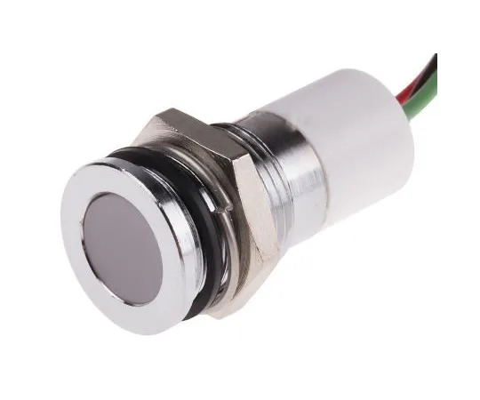 63-4985-93　RS PRO Green, Red, Yellow Indicator, 12 V dc, 14mm Mounting Hole Size, Lead Wires Termination, IP67　703-8976