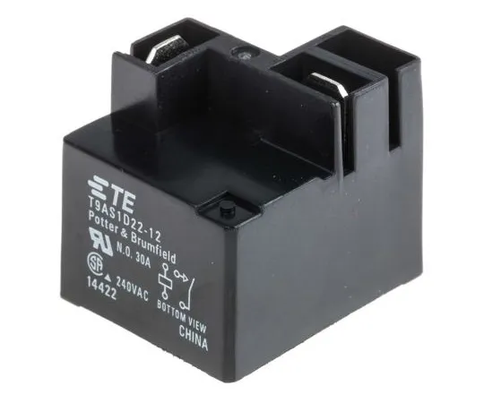 63-5096-07　TE ConnectivityT9A SPNO Non-Latching Relay PCB Mount, 12V dc Coil, 30A　T9AS1D22-12 1-1419104-7