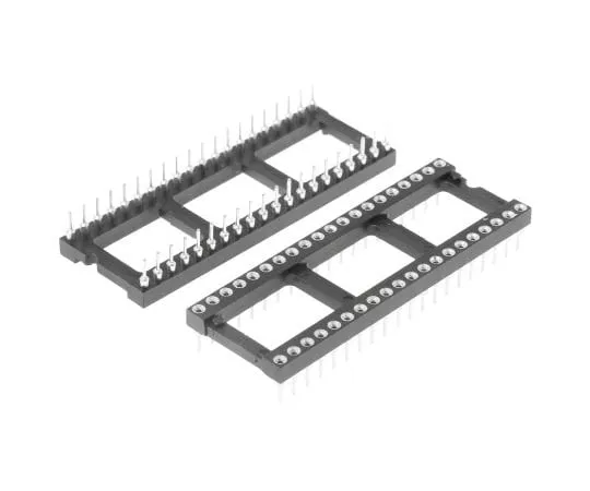 63-4983-27　Preci-Dip 2.54mm Pitch Vertical 40 Way, Through Hole Turned Pin Open Frame IC Dip Socket, 1A　110-87-640-41-001101