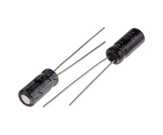 63-4998-73　RS PRO 1μF 160V dc Aluminium Electrolytic Capacitor, Through Hole 5 (Dia.) x 11mm +105°C 5mm 2mm 11mm　711-1778