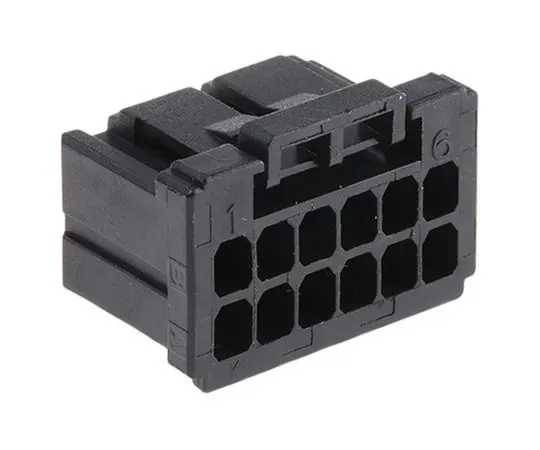63-5018-78　TE Connectivity Dynamic 1000 Female Connector Housing, 2.5mm Pitch, 12 Way, 2 Row　2-1827864-6