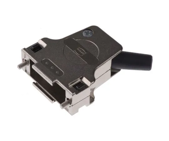63-4970-75　Harting D-sub Series Metal Right Angle D-sub Connector Backshell, 15 Way, Strain Relief　9670150334
