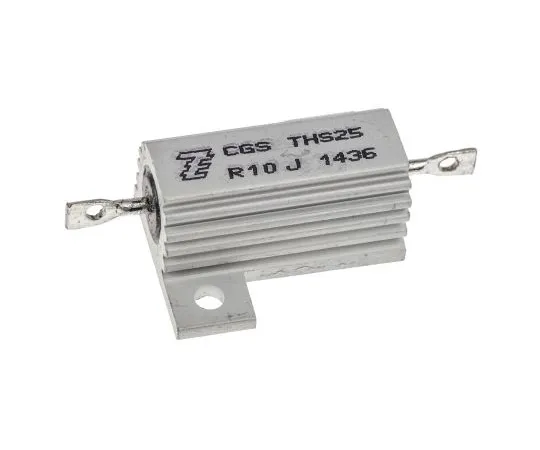 63-5061-35　TE Connectivity THS25 Series Aluminium Ho***d Solder Lug Wire Wound Panel Mount Resistor, 100mΩ ±5% 25W　THS25R10J