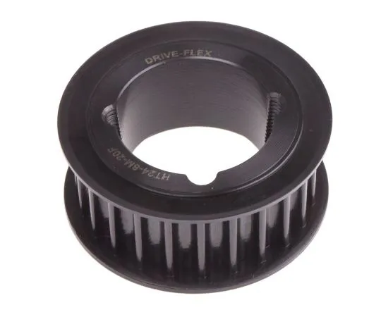 63-6572-67　RS PRO Timing Belt Pulley, Steel 20mm Belt Width x 8mm Pitch, 24 Tooth　182-969