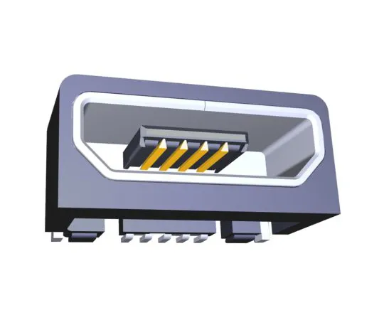63-5127-49　TE Connectivity B 2.0 Micro USB Connector Receptacle, Right Angle　2173157-3