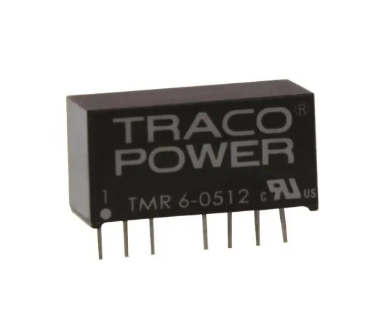 63-5064-39　TRACOPOWER TMR 6 6W Isolated DC-DC Converter Through Hole, Voltage in 4.5 → 9 V dc, Voltage out 12V dc　TMR 6-0512