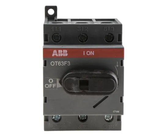 63-4961-14　3 Pole DIN Rail Non F***d Isolator Switch, 63 A, 22 kW, IP20　1SCA105332R1001