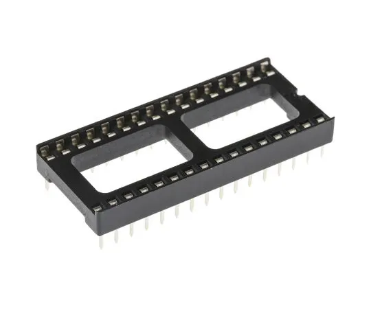63-4940-41　ASSMANN WSW 2.54mm Pitch Vertical 32 Way, Through Hole Stamped Pin Open Frame IC Dip Socket, 1A　A 32-LC-TT