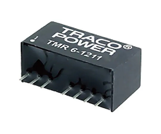 63-5064-40　TRACOPOWER TMR 6 6W Isolated DC-DC Converter Through Hole, Voltage in 4.5 → 9 V dc, Voltage out 15V dc　TMR 6-0513