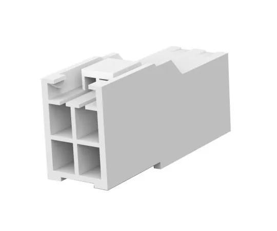 63-5001-44　TE Connectivity AMP Universal Power Female Connector Housing, 3.96mm Pitch, 4 Way, 2 Row　176284-1