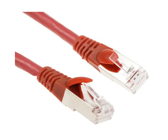 63-6704-24　RS PRO Red Cat6 Cable, F/UTP, Male RJ45/Male RJ45, Terminated, 2m　557-357