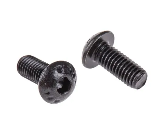 63-6612-71　RS PRO M5 x 12mm Hex Socket Button Screw Black, Self-Colour Steel　281-265