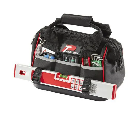 63-7038-29　Technics Polyester Hard Bottom Bag with Shoulder Strap 300mm x 180mm x 220mm　PT130013