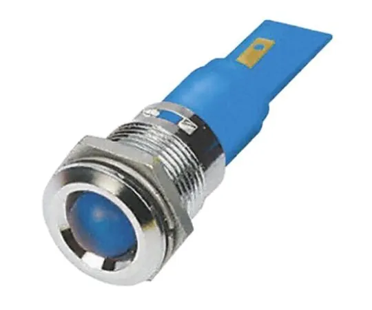 63-6583-42　RS PRO Blue Indicator, 110 V ac, 22mm Mounting Hole Size, Solder Tab Termination, IP67　206-665