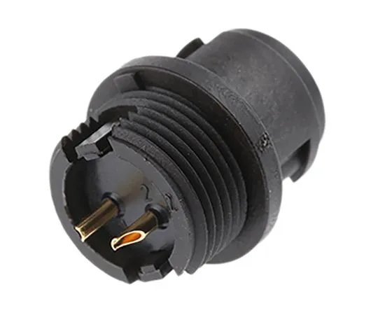 63-7018-72　Binder 710 Series Subminiature Panel Mount Connector, 2 contacts Plug　09-0973-00-02