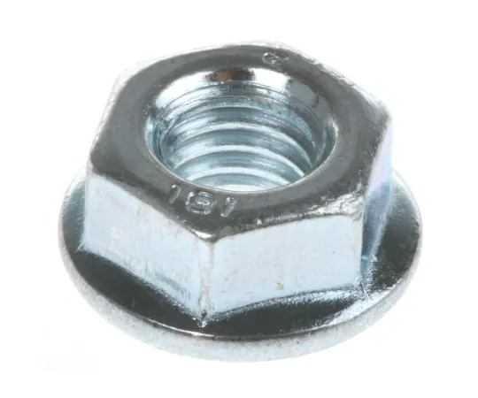63-6609-68　14.2mm Bright Zinc Plated Steel Hex Flanged Nut, M6　275-478