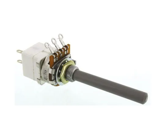 63-7355-22　TE Connectivity 1 Gang Rotary Carbon Potentiometer with a 6.35 mm Dia. Shaft, 4.7kΩ, ±20%, 0.4W, Linear 1624209-2　1624209-2