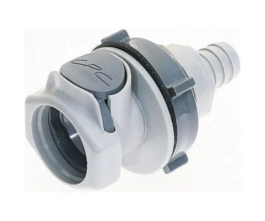 63-7321-55　Straight Male Hose Coupling Coupling Body - Valved, Panel Mount, PP　HFCD161212
