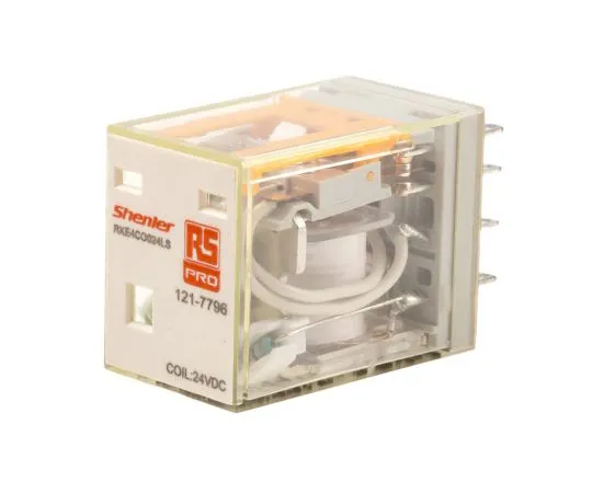63-6808-86　RS PRO, 24V dc Coil Non-Latching Relay 4PDT, 5A Switching Current Plug In, 4 Pole　121-7796