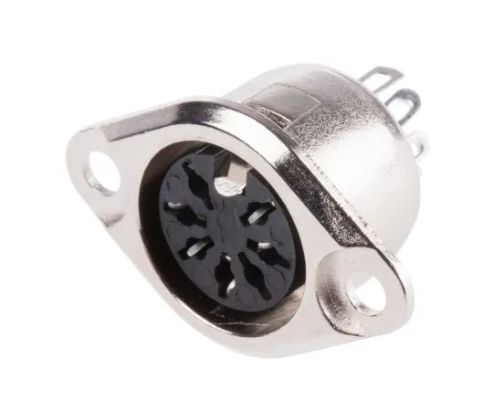 63-6674-47　RS PRO 7 Pole Din Socket, 1A, 100 V ac, Push Lock　491-099