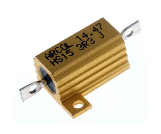 63-7349-29　Arcol HS15 Series Aluminium Ho***d Axial Wire Wound Panel Mount Resistor, 3.3Ω ±5% 15W　HS15 3R3 J