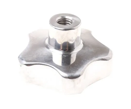 63-6666-76　RS PRO Silver Multiple Lobes Clamping Knob, M10　478-501