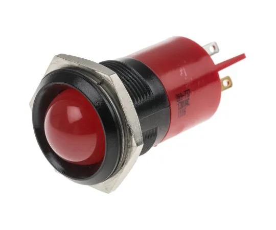 63-6586-06　RS PRO Red Indicator, 130 V ac, 22mm Mounting Hole Size, Tab Termination, IP67　209-737