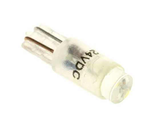 63-6585-76　LED Reflector Bulb, Wedge, White, Single Chip, 5.75mm dia., 24V ac/dc　209-377