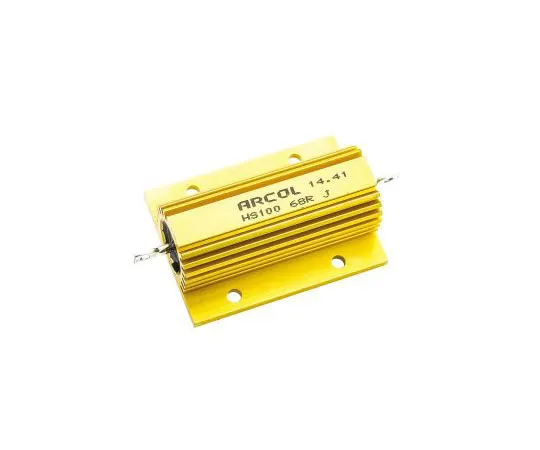 63-7351-52　Arcol HS100 Series Aluminium Ho***d Axial Wire Wound Panel Mount Resistor, 68Ω ±5% 100W　HS100 68R J