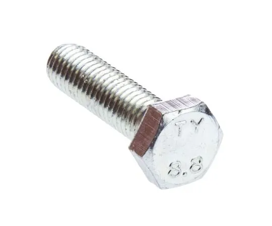63-6695-67　Zinc plated & clear Passivated Steel Hex M8 x 30mm Set Screw　527-527