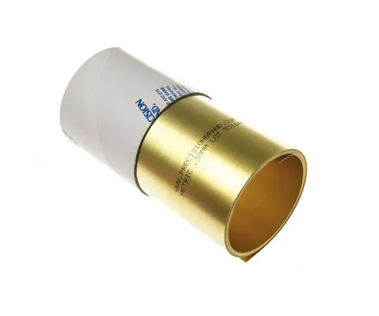 63-6691-90　Brass Shim, 2.5m x 150mm x 0.3mm　518-712