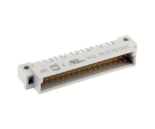 63-6660-01　DIN 41612 Connector Male 32 Pole  2 Row 2.54 mm pitch　09221326921