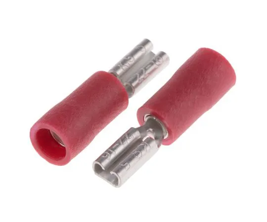 63-6977-60　RS Pro Red Insulated Crimp Receptacle, 2.8 x 0.5mm, 0.5mm² to 1.5mm², 22AWG to 16AWG, Tin Plated　125-1944