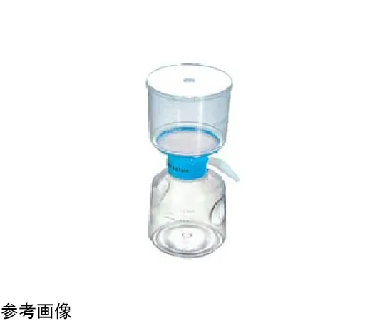 67-2481-89　EXTRACTO Bottle Top Filter & Bottle BLUE 500 mL PVDF 75 mmφ 0.1 μm Sterile 12 Pieces　EXVF0500BPV01BZS