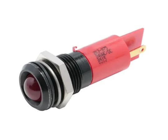 63-6581-58　RS PRO Red Indicator, 24 V ac/dc, 14mm Mounting Hole Size, Tab Termination, IP67　203-975