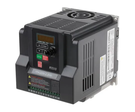 63-6831-87　RS PRO Inverter Drive, 1-Phase In, 0.01 → 599Hz Out, 2.2 kW, 230 V ac, 21 A　122-3414