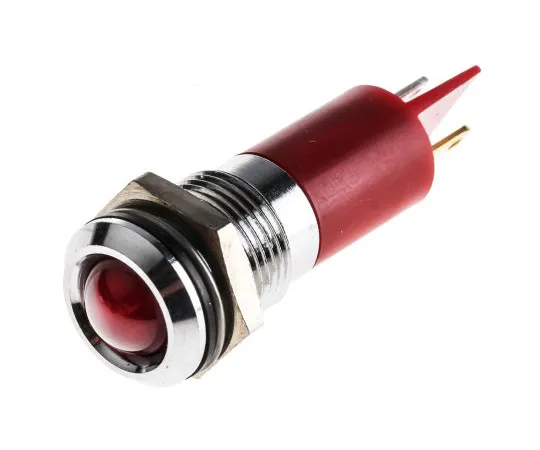 63-6586-39　RS PRO Red Indicator, 230 V ac, 14mm Mounting Hole Size, Tab Termination, IP67　210-125