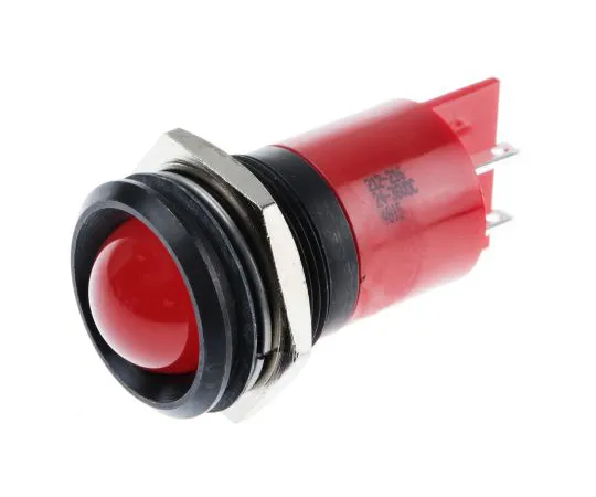 63-6587-96　RS PRO Red Indicator, 24 → 36 V dc, 22mm Mounting Hole Size, Tab Termination　212-216