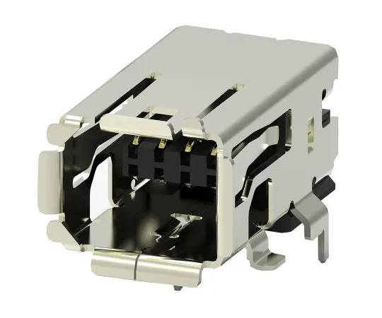 63-7001-25　TE Connectivity Surface Mount Right Angle Mini I/O Connector Female, 8 Way, Shielded　2294417-1