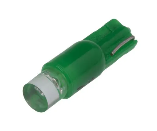 63-6585-75　LED Reflector Bulb, Wedge, Green, Single Chip, 5.75mm dia., 24V ac/dc　209-361