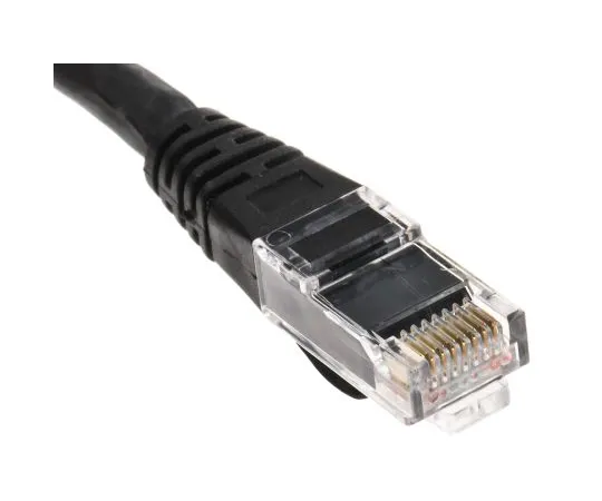 63-6704-26　RS PRO Black Cat6 Cable, U/UTP, Male RJ45/Male RJ45, Terminated, 10m　557-373