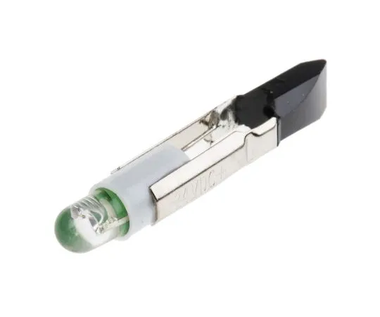 63-6581-69　LED Reflector Bulb, Telephone Slide, Green, Single Chip, 5.5mm dia., 24V ac/dc　204-209