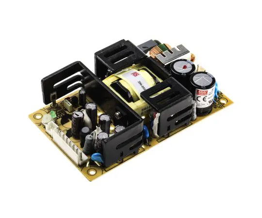 63-6580-87　Mean Well 75W Embedded Switch Mode Power Supply SMPS, 15V dc, Open Frame　200-055