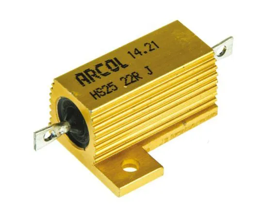 63-7348-70　Arcol HS25 Series Aluminium Ho***d Axial Wire Wound Panel Mount Resistor, 22Ω ±5% 25W　HS25 22R J