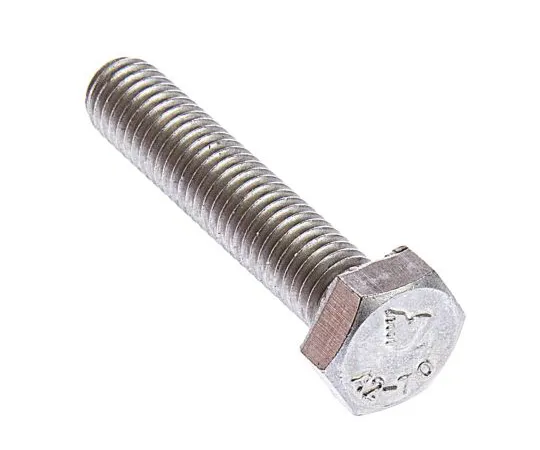 63-6692-82　Plain Stainless Steel Hex M8 x 40mm Set Screw　520-239